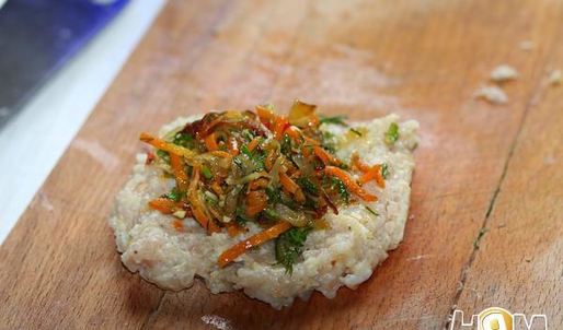 куриные зразы с морковью и луком