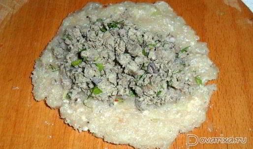 куриные зразы с начинкой из потрошков