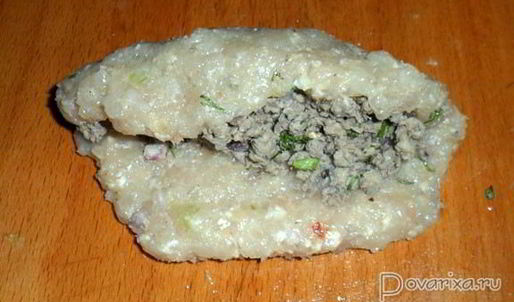 куриные зразы с начинкой из потрошков