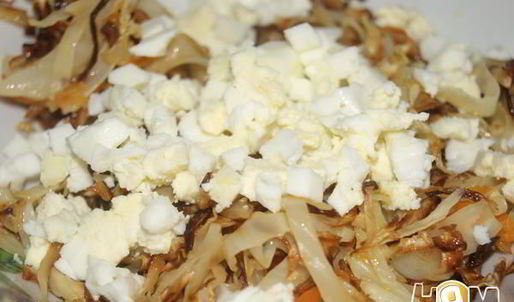 мясные зразы с капустой и яйцом