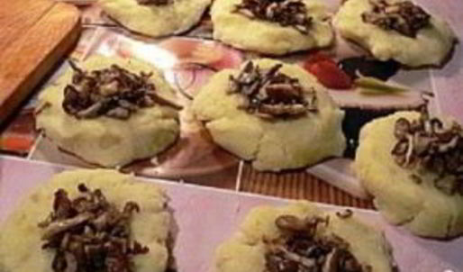 постные картофельные зразы с грибами