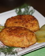 Рыбные зразы с грибами и сыром