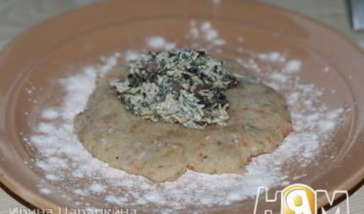 рыбные зразы с грибами и сыром