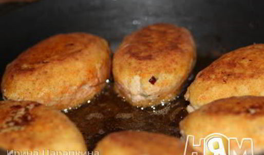 рыбные зразы с грибами и сыром