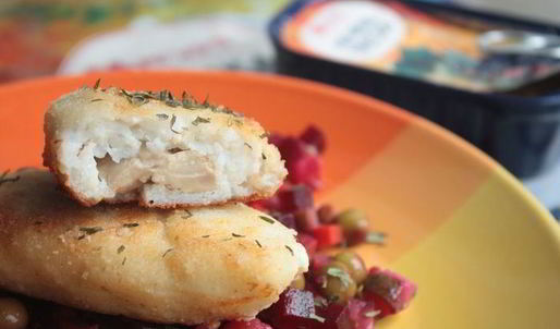 рыбные зразы с печенью трески