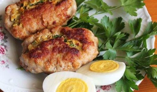 зразы из свинины с яйцом