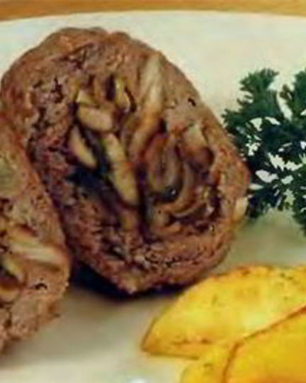 Рецепт зраз из свиного окорока с грибами
