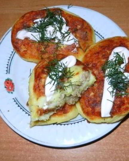 Рецепт зраз картофельных с фаршем из мяса