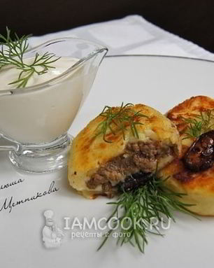 Зразы картофельные с фаршем