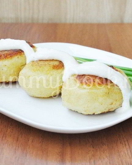 Рецепт зразы картофельные с грибами и луком