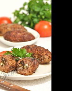 Зразы с грибами, луком и яйцом