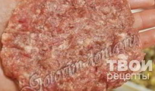 зразы с грибами, луком и яйцом