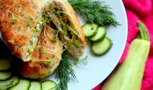 зразы с творогом и свежим кабачком