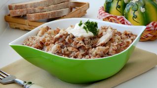 Каши с курицей