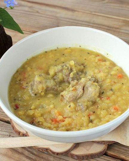 Рецепт гороховой каши с мясом в мультиварке