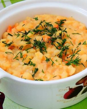 Гороховая каша с зажаркой