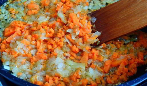 гороховая каша с зажаркой