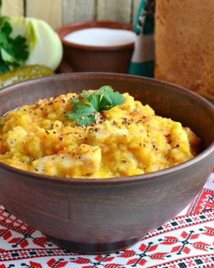 Рецепт гороховая каша со свининой в мультиварке