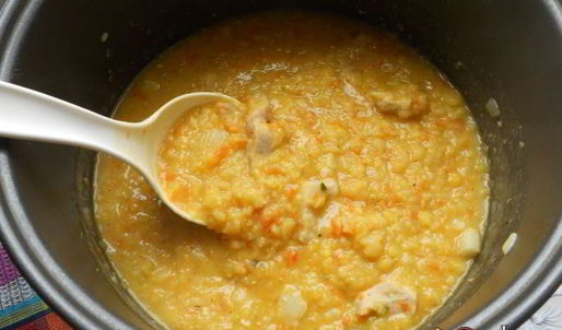 гороховая каша со свининой в мультиварке