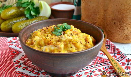 гороховая каша со свининой в мультиварке