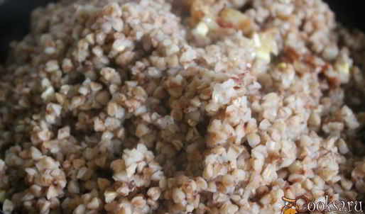 ароматная гречка с копченой грудинкой