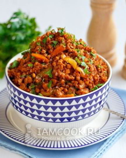 Рецепт гречки по-купечески с фаршем