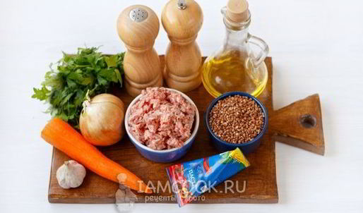 гречка по-купечески с фаршем