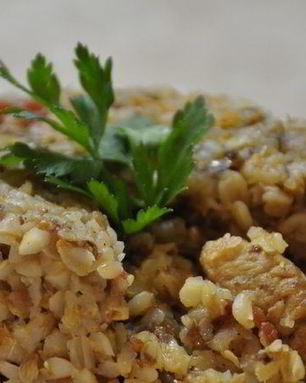 Гречка по-купечески со свининой