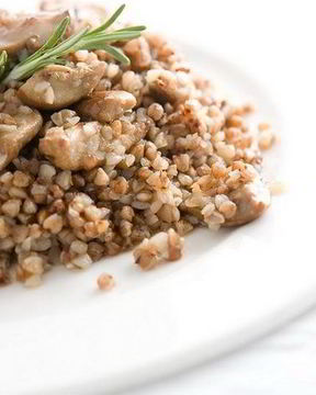 Гречка с белыми грибами