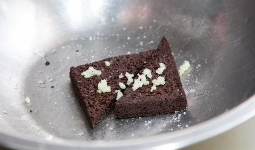 гречка с грибами и чесночными гренками