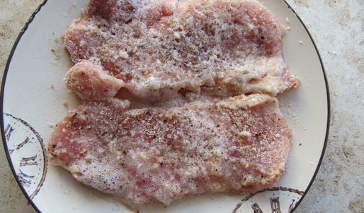 гречка с грибами и отбивной