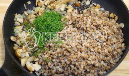 гречка с грибами