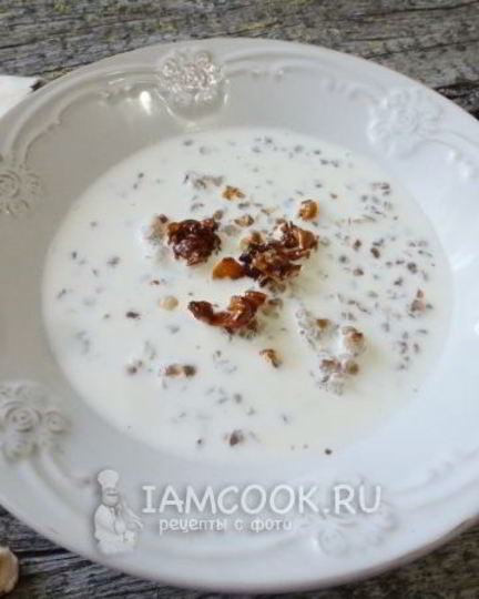 Рецепт гречки с кокосовым молоком и фундуком