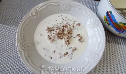 гречка с кокосовым молоком и фундуком