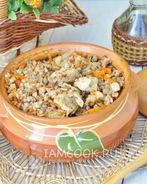 Гречка с курицей в горшочках