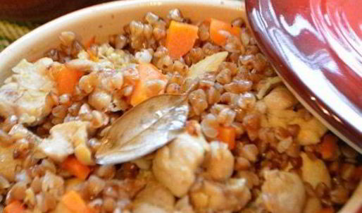 гречка с курицей в горшочке