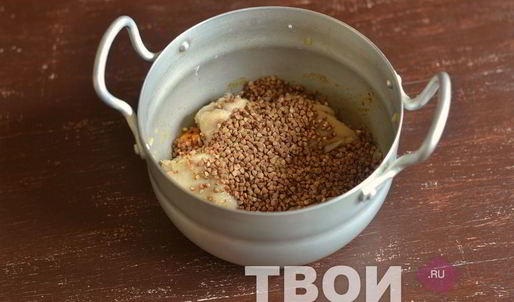 гречка с курицей