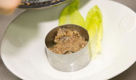 гречка с луком и вешенками