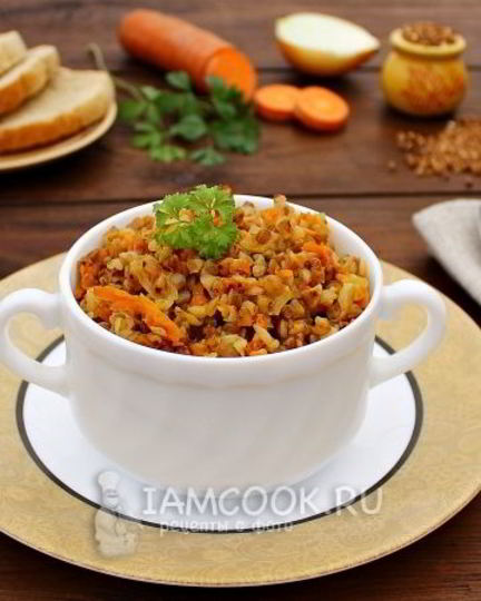 Рецепт гречки с морковью и луком в мультиварке
