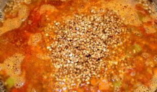 гречка с мясом в духовке