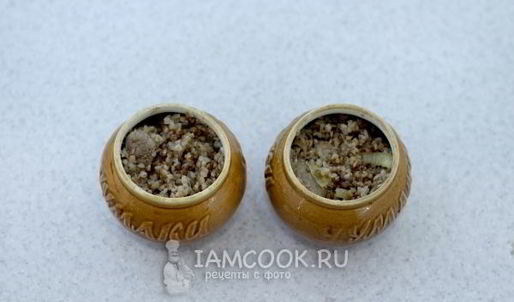 гречка с мясом в горшочке