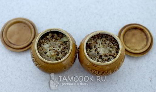 гречка с мясом в горшочке