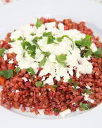 Гречка с овощами и фетой