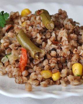 Гречка с овощами в мультиварке