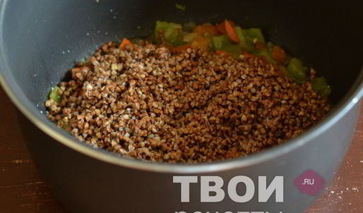 гречка с овощами