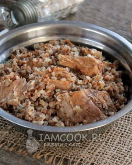 Рецепт гречки с тушенкой в кастрюле