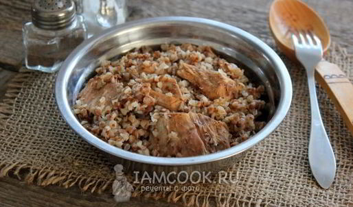 гречка с тушенкой в кастрюле