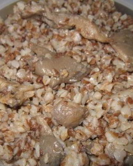 Рецепт гречки с вешенками