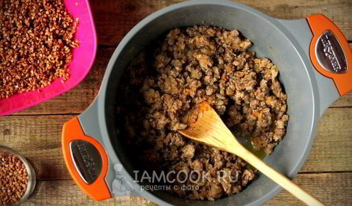 гречка со свиным фаршем
