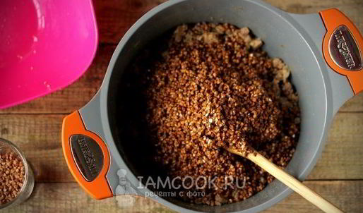 гречка со свиным фаршем